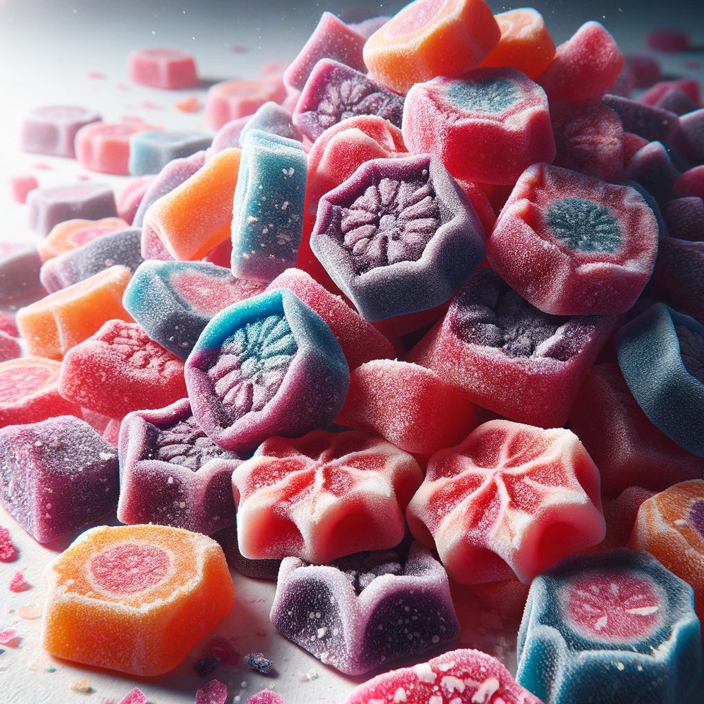 What exactly constitutes freeze-dried Starburst Berry Gummies?